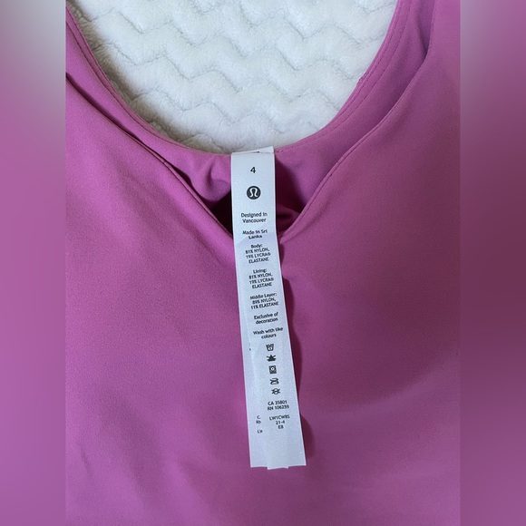 Lululemon Align Cropped Tank Top Sz4 pink NWT - Picture 2 of 9